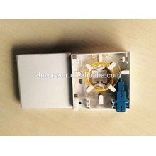 FTTH tool wall mounted fiber face plate 86*86 type Fiber Optic Cable Termination box,indoor fiber optic small box with 2 port